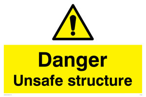 WC480: danger unsafe structure