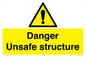 WC480: danger unsafe structure