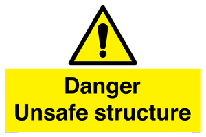 WC480: danger unsafe structure