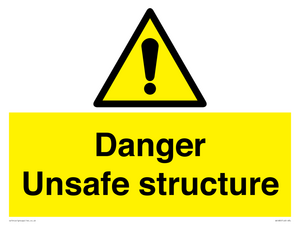 WC480: danger unsafe structure