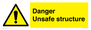 WC480: danger unsafe structure