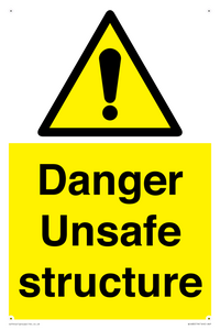 WC480: danger unsafe structure