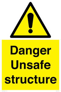 WC480: danger unsafe structure