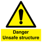 WC480: danger unsafe structure