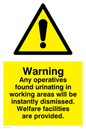 WC481: any operatives found urinating