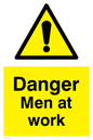 WC483: danger men at work