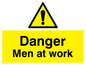 WC483: danger men at work