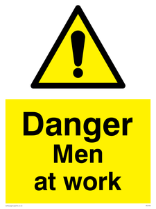 WC483: danger men at work
