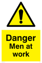 WC483: danger men at work