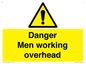 WC484: danger men working overhead