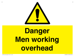 WC484: danger men working overhead