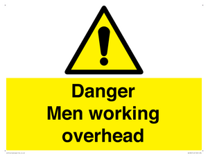 WC484: danger men working overhead