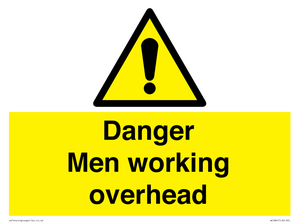 WC484: danger men working overhead