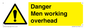 WC484: danger men working overhead