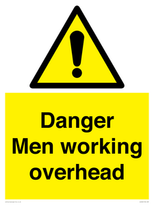 WC484: danger men working overhead