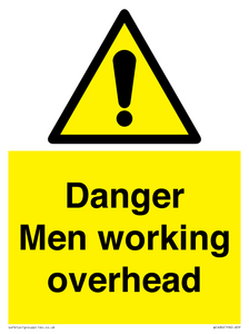 WC484: danger men working overhead