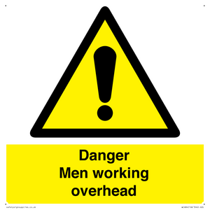WC484: danger men working overhead