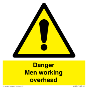 WC484: danger men working overhead