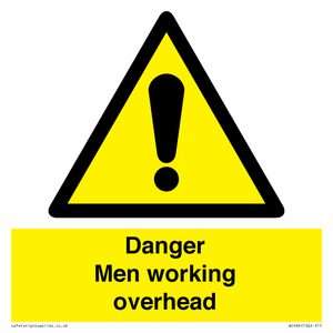 WC484: danger men working overhead