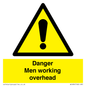 WC484: danger men working overhead