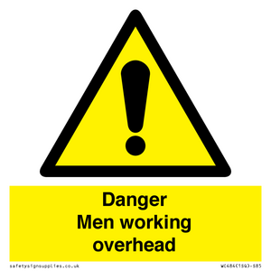 WC484: danger men working overhead
