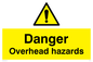 WC485: danger overhead hazard