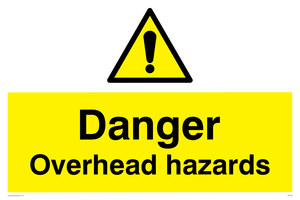 WC485: danger overhead hazard