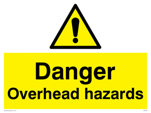 WC485: danger overhead hazard