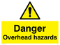 WC485: danger overhead hazard