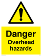 WC485: danger overhead hazard