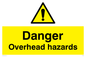 WC485: danger overhead hazard