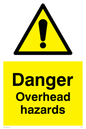 WC485: danger overhead hazard