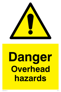 WC485: danger overhead hazard