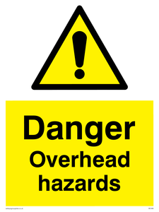 WC485: danger overhead hazard