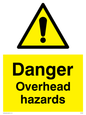 WC485: danger overhead hazard
