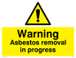 WC488: asbestos removal in progress
