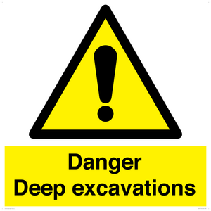 WC489: Danger Deep excavations