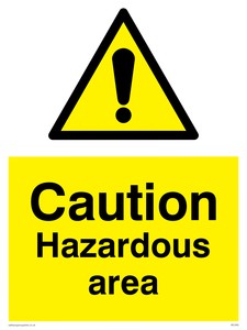 WC492: Caution Hazardous Area