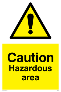 WC492: Caution Hazardous Area