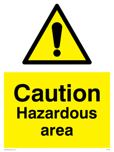 WC492: Caution Hazardous Area