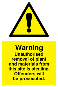 WC503: Removal of plant and materials