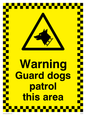 WC508: warning guard dogs patrol this area