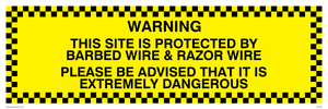 WC509: Site protected by barbed wire