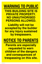 WC510: Building site public warning