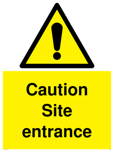 WC5335: Caution Site entrance