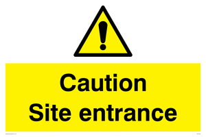 WC5335: Caution Site entrance