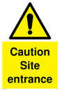 WC5335: Caution Site entrance