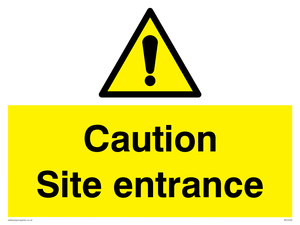 WC5335: Caution Site entrance