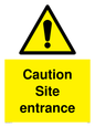 WC5335: Caution Site entrance