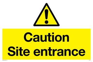 WC5335: Caution Site entrance
